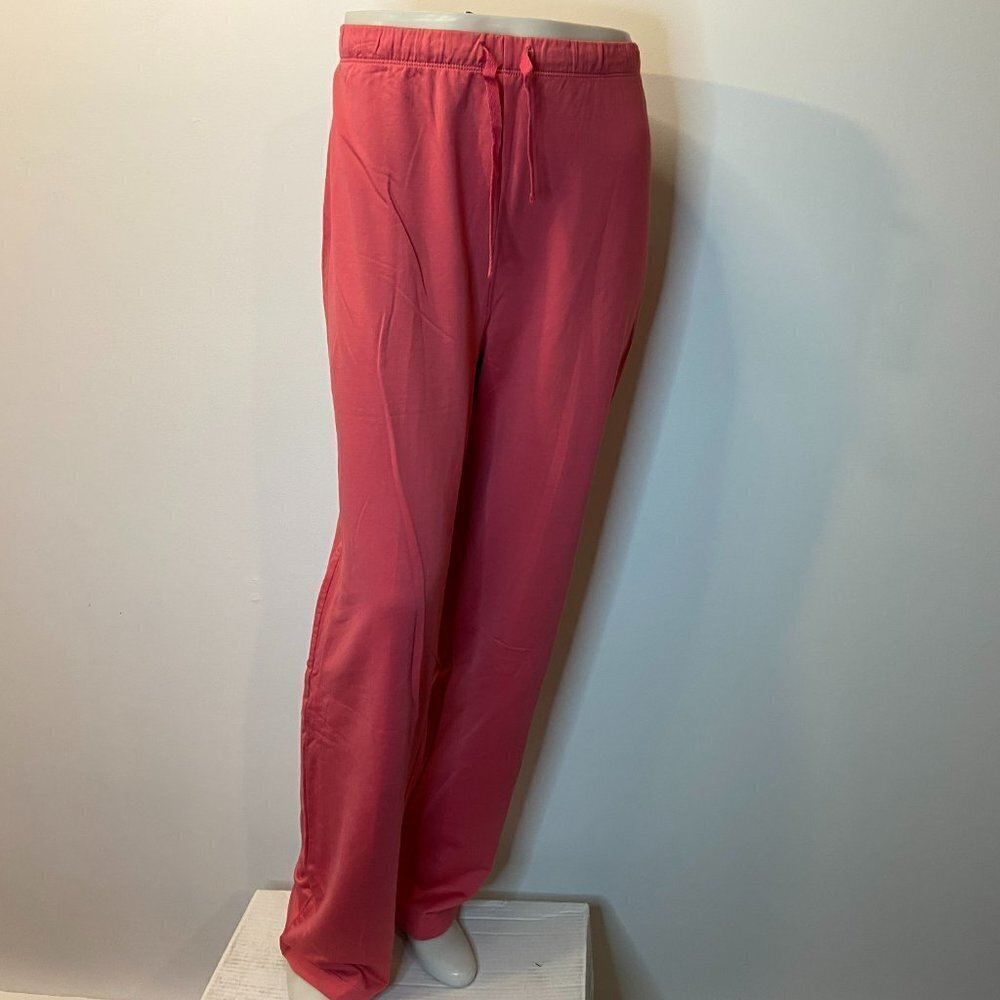 NORTHERN ISLES Women's Salmon Pink Elastic Waist Pants - Size Large - NWT $59